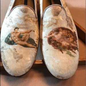 Men’s slip on shoes.